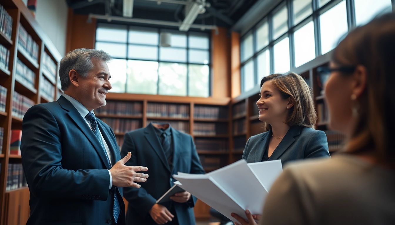USA attorneys engaged in a courtroom strategy discussion, showcasing professionalism and focus.