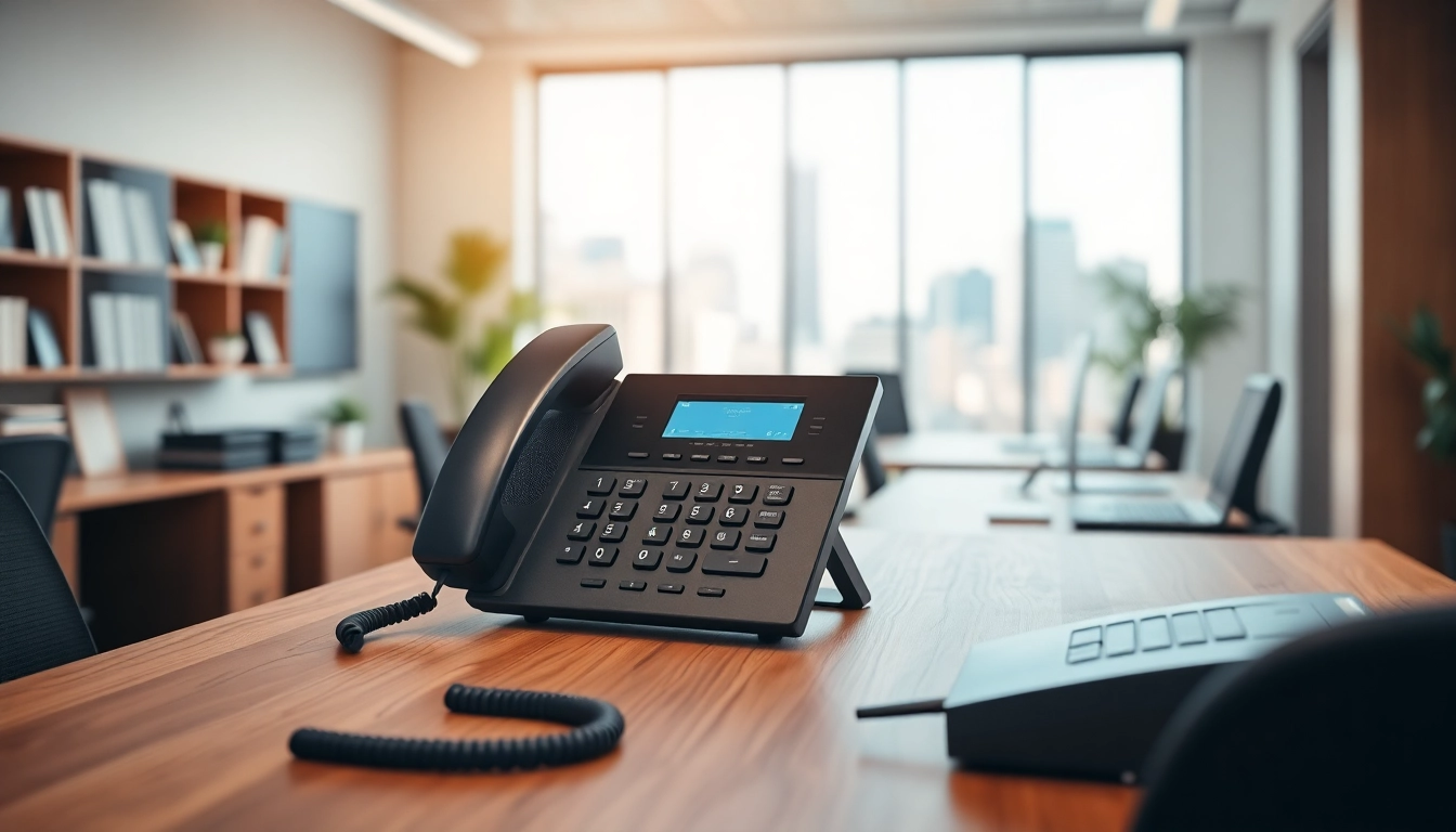 Explore the latest telephone systems in a modern office setup with advanced technology.