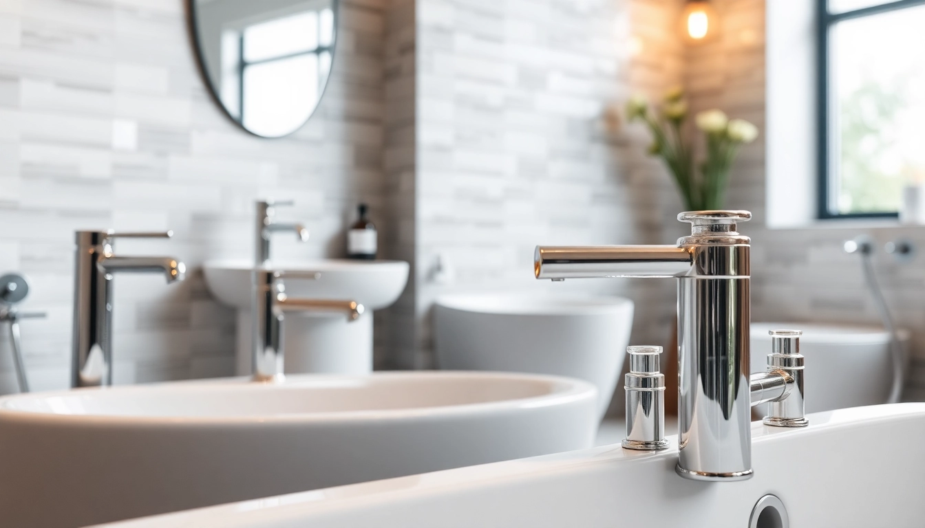 Installazione di sanitari eleganti in un bagno moderno e accogliente.