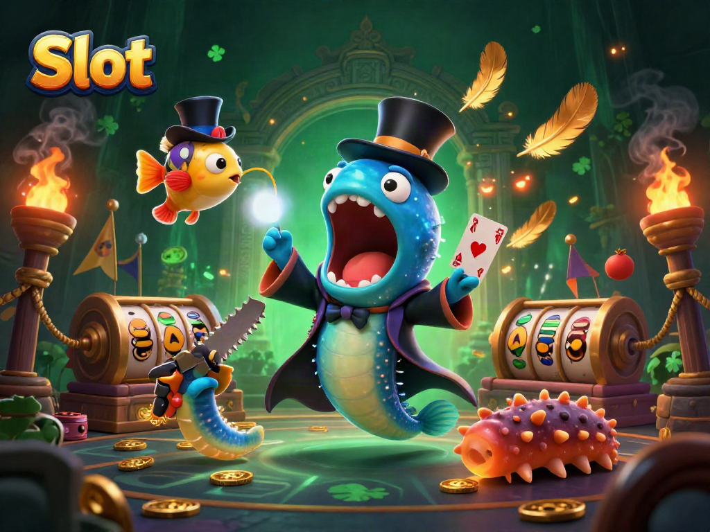 Spin the Slot reels with an amazing deep-sea magic act featuring a gulper eel and anglerfish