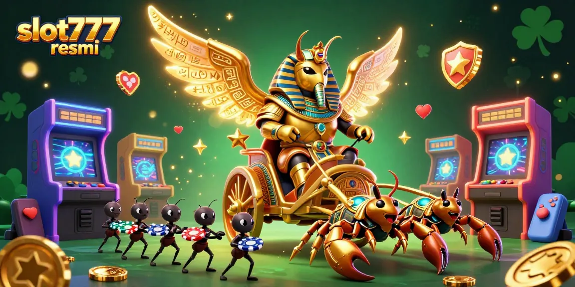 Engage with slot777 resmi and explore vibrant slot games amidst dazzling gold coins and enchanting characters.
