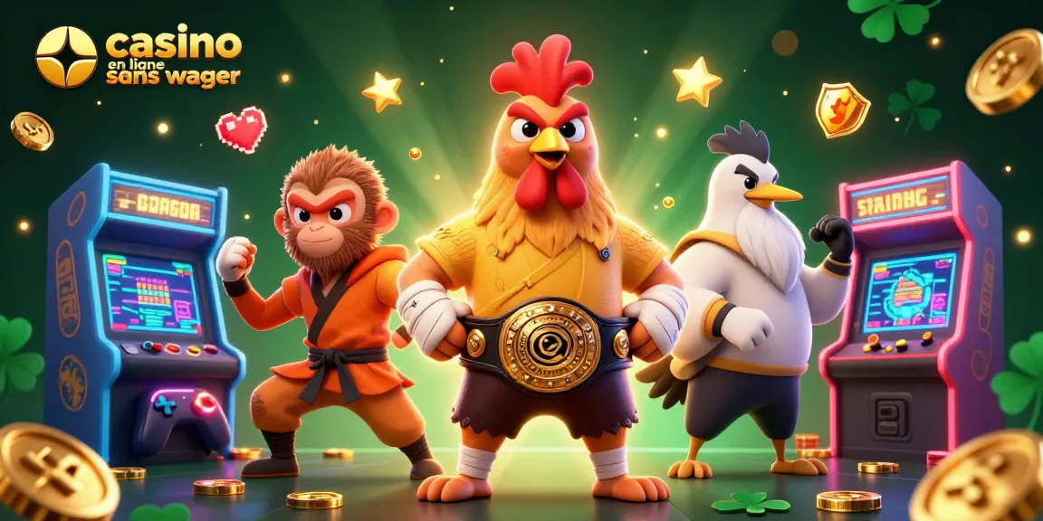 Déchets croustillants de gains au casino en ligne sans wager avec des personnages animés captivants.