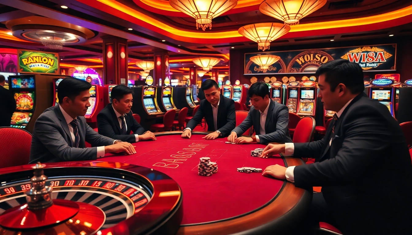 Engage in thrilling poker action at w88.com with colorful chips and a luxurious casino setting.