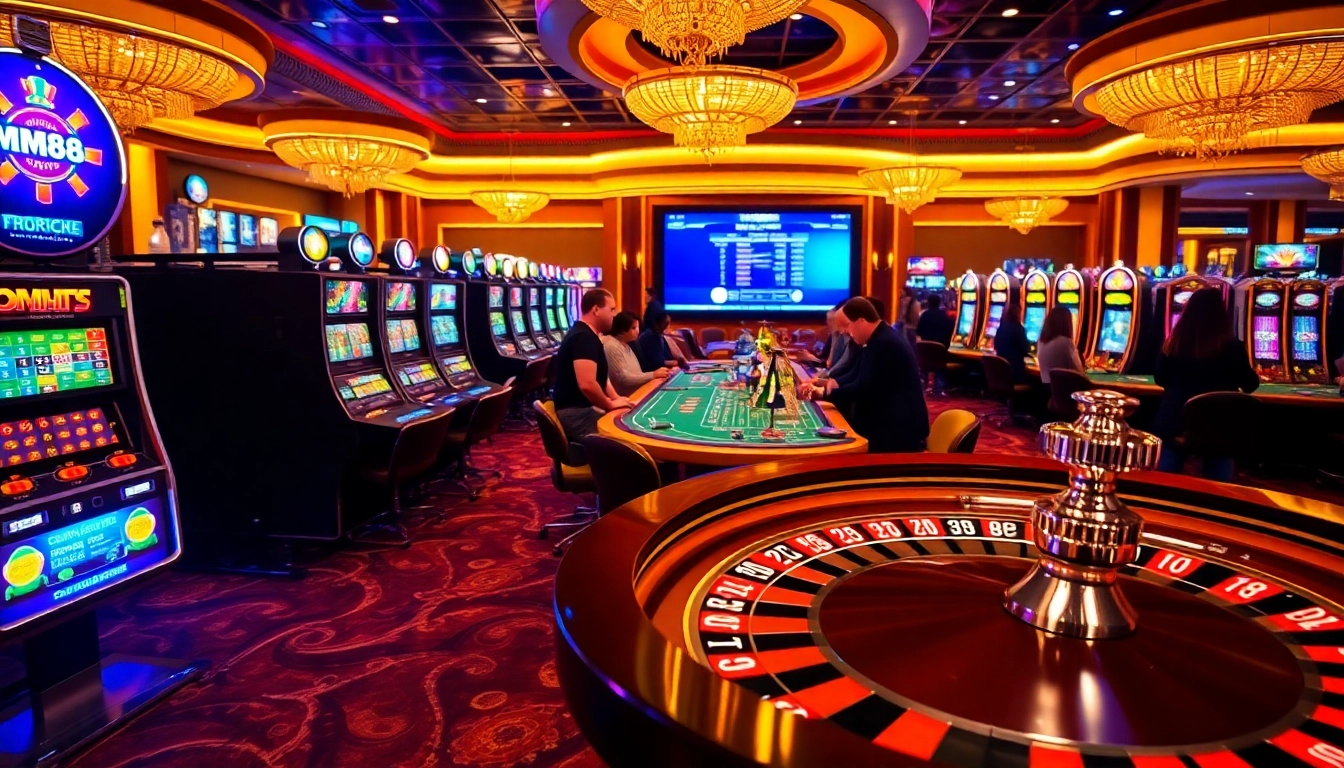 Experience thrilling betting at MM88 vin with vibrant casino visuals and excitement.