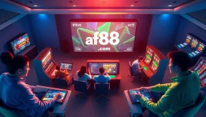 Engaging interface of af88.com showing diverse online gambling options.