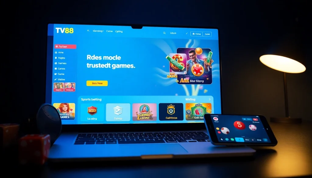 Experience the dynamic homepage of TV88, a trusted online betting platform showcasing diverse games and secure transactions at https://whycazino.com.