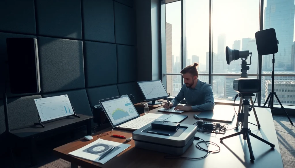 Analyze noise impact assessment in a professional office environment with sound measurement tools.