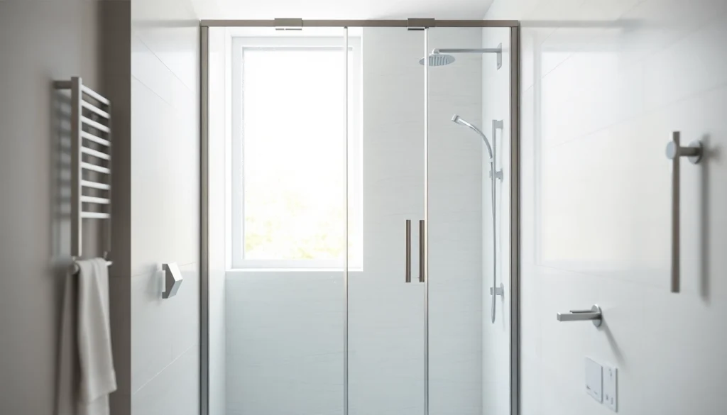 Installer une paroi de douche élégante pour moderniser votre salle de bain.