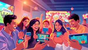 Jalwa game login screen showcasing interactive features and enthusiastic players engaging online.