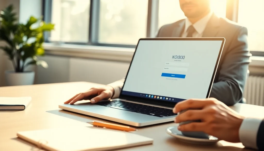 Masuk ke koi800 login dengan tampilan menarik dan akses mudah di desktop.