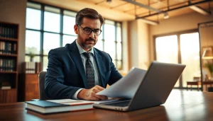 Engaging Maryland personal injury lawyer at work reviewing cases at https://www.marylandpersonalinjurylawyer.com