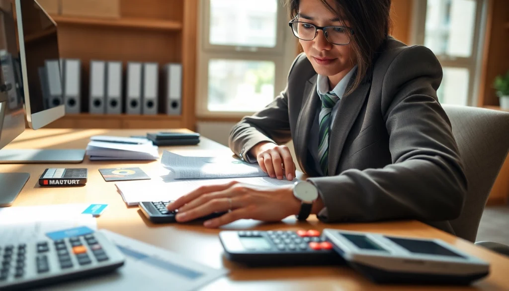 신용카드 현금화와 관련된 재정 데이터를 분석하는 전문가의 이미지