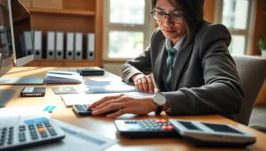 신용카드 현금화와 관련된 재정 데이터를 분석하는 전문가의 이미지