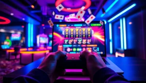 Engage with https://whycazino.com in a vibrant online casino gaming setup featuring colorful elements.