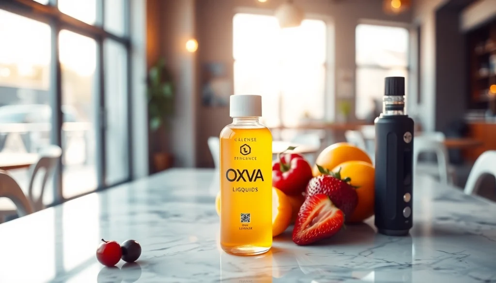 Erleben Sie den Genuss des Oxva Liquid in einem stilvollen Café-Ambiente.