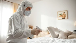 Treating bed bugs effectively with https://affordablebedbugexterminators.com expert during pest control.