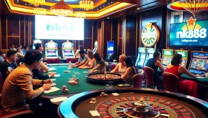 Experience the thrill of winning at casinos with https://nk88.us.com/, featuring vibrant tables and excited players.