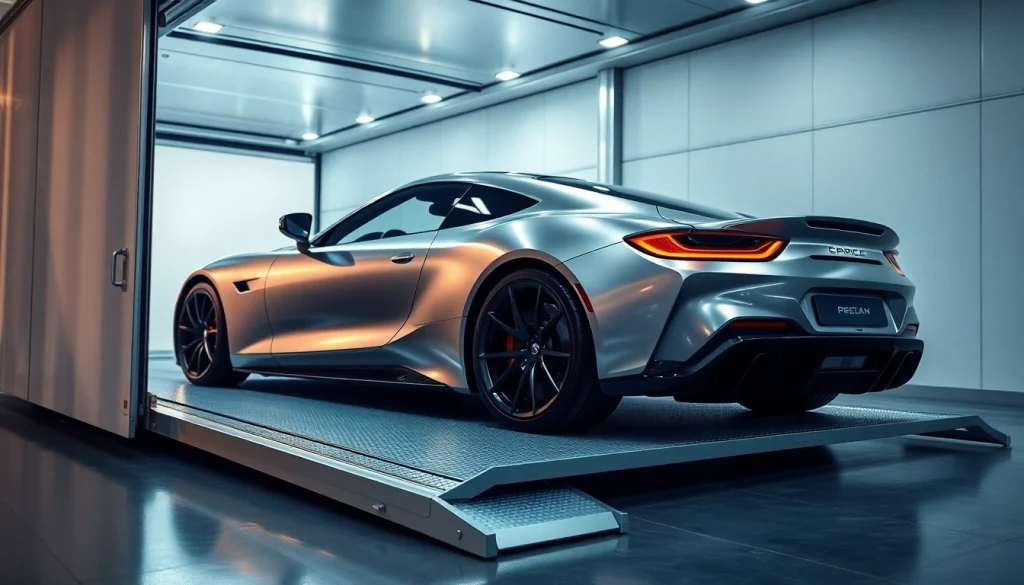 Transport luxury vehicles safely with https://luxuryautocarriers.com in a professional setting.