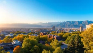 Experience the vibrant cityscape of Almaty at https://albmaftoh.com, showcasing stunning mountain views.