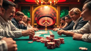 Experience thrilling gameplay at https://bl555.direct/ with a vibrant poker scene highlighting high-stakes excitement.