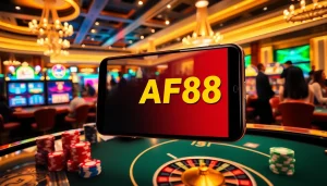 Experience the thrill of betting with the AF88 APP in a vibrant online casino setting.
