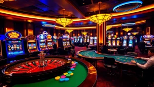 Players enjoying a thrilling game of blackjack at 789club's luxurious casino tables.