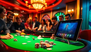 Experience the thrill of casino gaming on https://top10nhacai.gg/ with vibrant game tables and excited players.