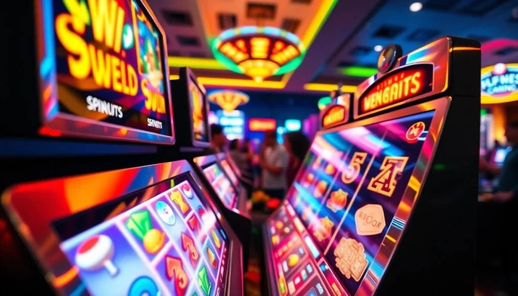 เล่น 918kiss slot ที่เครื่องสล็อตมีสัญลักษณ์ที่มีสีสันสนุกสนาน