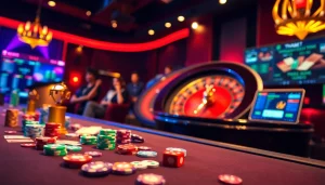 Experience the thrill of winning at Trang Chủ THABET with vibrant casino tables and exciting gameplay.