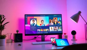 Create an eye-catching whatsapp profile photo with a modern profile picture maker interface.