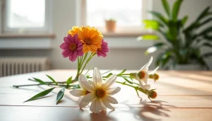 Admiring the quality of blato cbd flowers placed elegantly on a table.