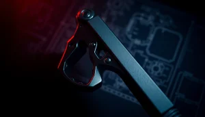 Showcase a premium forced reset trigger for sale highlighting its features and craftsmanship.