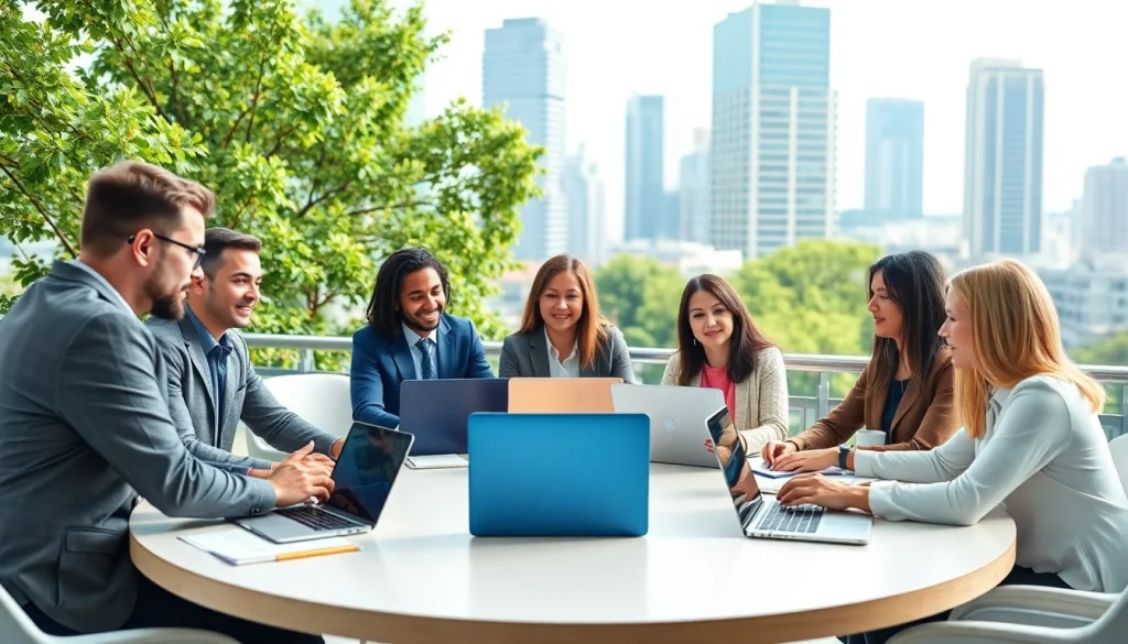 glownexis.com의 전문가들이 회의 중인 모습, 팀워크와 혁신을 강조