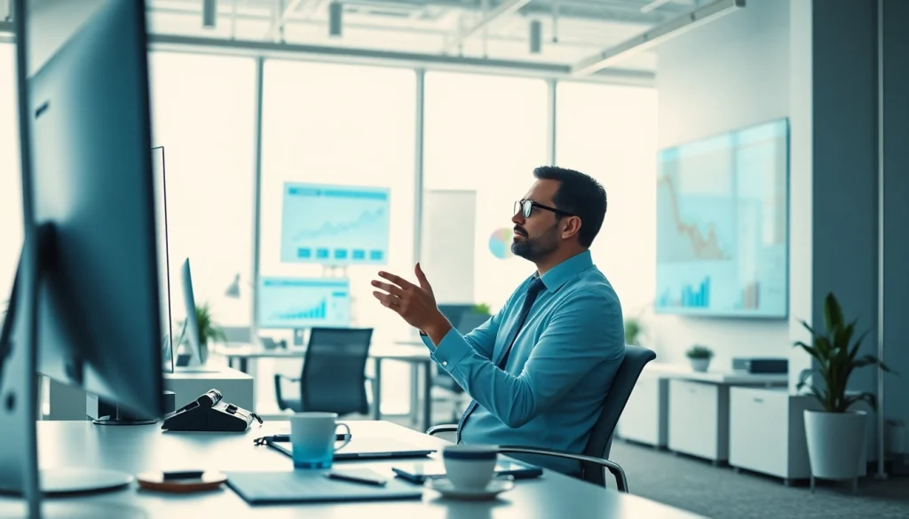 Boost social media strategies showcased by expert analyzing data at https://boost-social-media.com