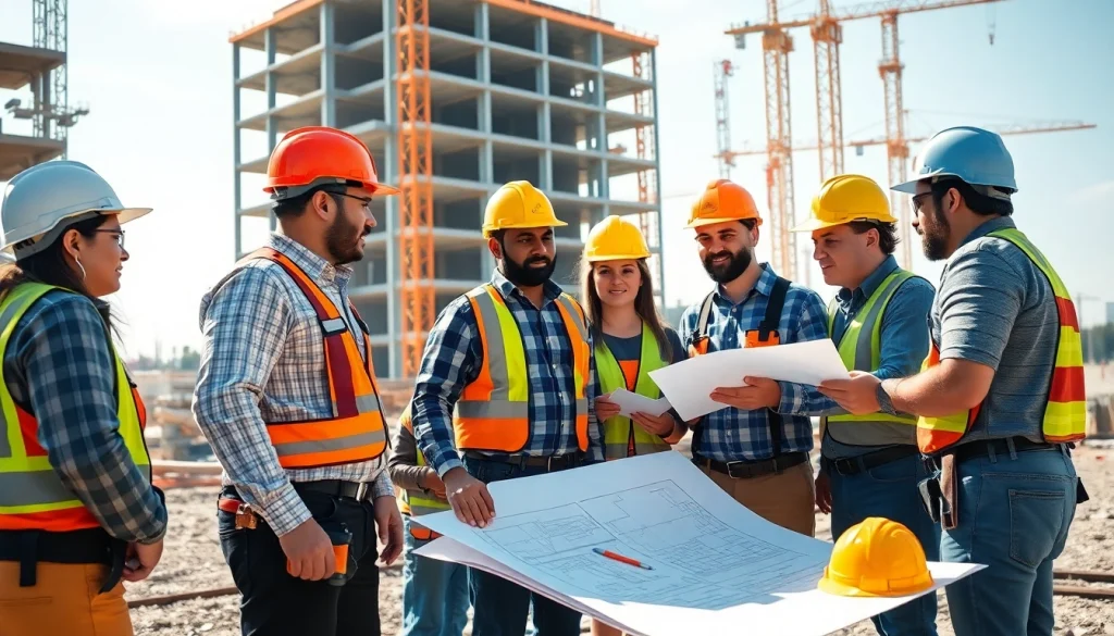 Builders teamwork at a construction site representing the Texas association of builders
