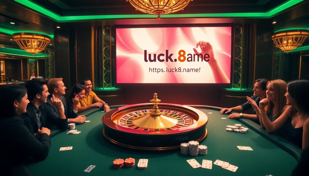 Experience the excitement at https://luck8.name/ with a vibrant casino atmosphere filled with players and games.