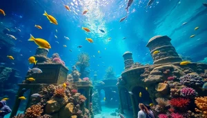 Discover the vibrant marine life at Atlantis The Palm Aquarium, featuring colorful fish and coral.