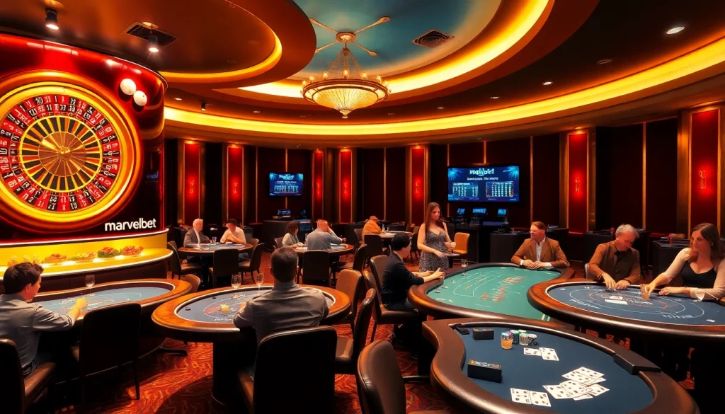 Marvelbet offers an exciting casino atmosphere with vibrant games and welcoming tables.