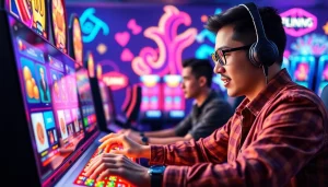Mengakses petanitoto dengan semangat, seorang gamer terlibat dalam permainan slot online yang menyenangkan.