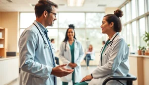 Engaging consultation at https://www.medexdtc.com with a doctor and patient in a welcoming clinic setting.