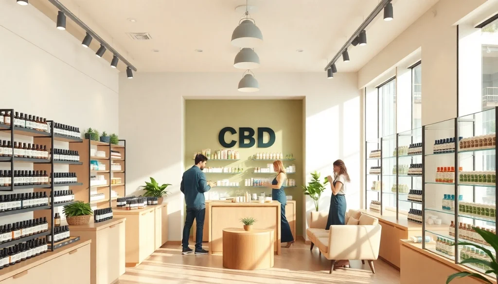 Discover the best CBD store in Casper with an inviting interior featuring various wellness products.