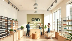 Discover the best CBD store in Casper with an inviting interior featuring various wellness products.