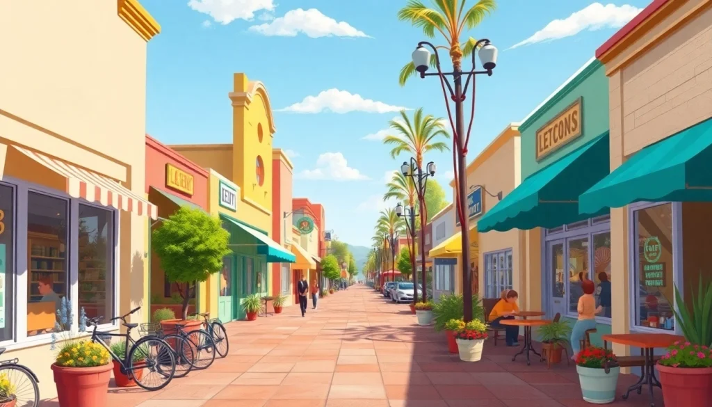 Vibrant community scene in Clarksburg, CA with local vendors and outdoor seating.