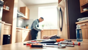 Expert technician conducting appliance repair ottawa in a modern kitchen setting.