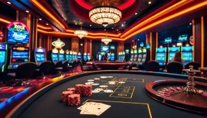 Experience the hidden wiki official in a vibrant casino atmosphere, featuring poker chips and a roulette wheel.