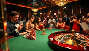 Experience high-stakes poker action at https://rr88.navy/ featuring focused players, vibrant chips, and an electrifying casino atmosphere.