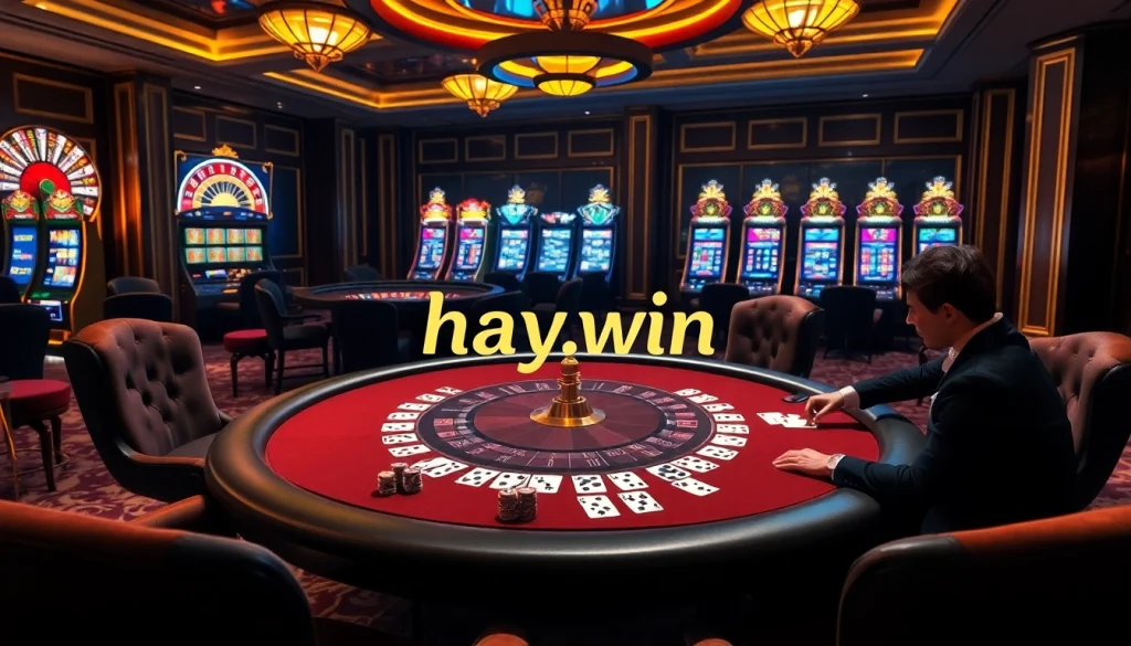 Play exciting games at hay.win with vibrant casino tables and thrilling betting action.