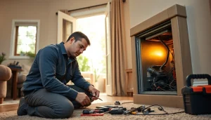 Expert furnace repair beekman ny service with a technician working meticulously on equipment.