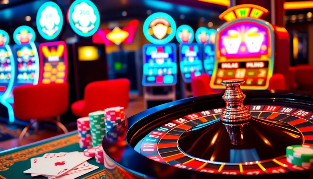 Experience thrilling רמי אונליין gameplay with vibrant casino tables and poker chips.