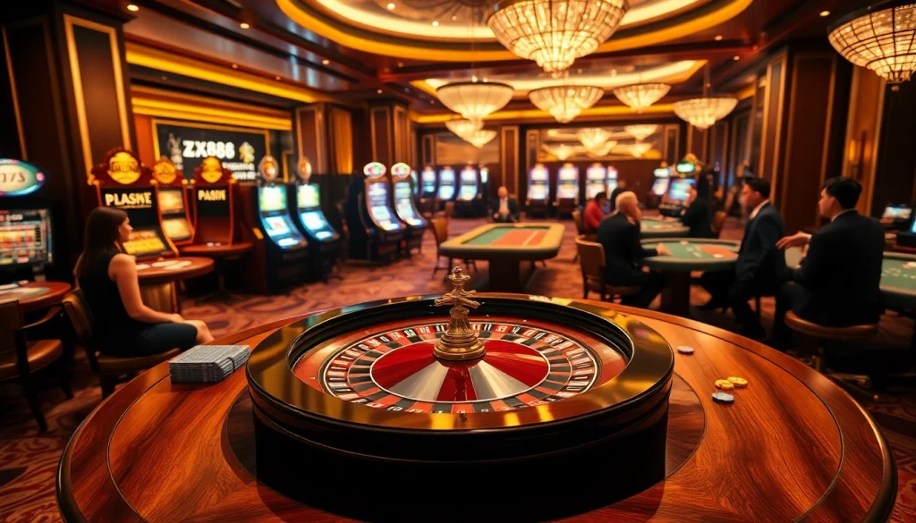 Experience the thrill of winning at xx88 win in this vibrant casino scene.